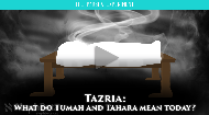 
	In Parshat Tazria, we are introduced to the concepts of Tumah and Tahara. Some translate them as cleanliness and uncleanliness, some say ritual purity and impurity, but we never seem to get a clear and relevant understanding of what they actually are