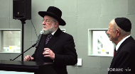 
	5 remaining children in the concentration camp are saved by the words of a 7 1/2 year old.

	Chief Rabbi Yisrael Meir Lau is reunited with one of those 5 children at a Holocaust Memorial event