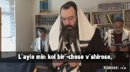 
	Kaddish d'Rabbanan:

	 

	 

	 

	 

	 

	
		"Yis-gadal v'yis-kadash sh'mayh rabo." (Cong - "Omayn")
	
		
		"B'ol'mo di v'ro chir'u-sayh v'yamlich mal'chusayh, v'yatzmach pur'-konayh vikorayv m'shi-chayh." (Cong